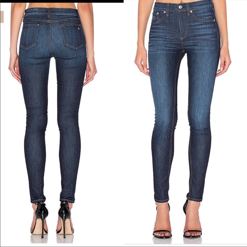 Rag & Bone High Rise Skinny Jeans